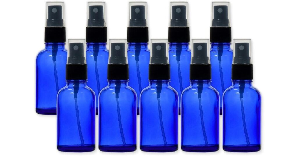 青色ガラススプレーボトル 50ml